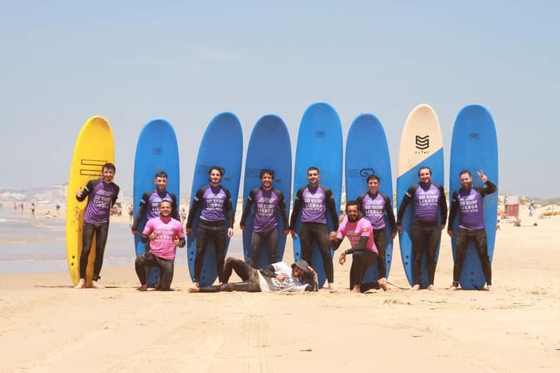 Lisbon: The Surf Instructor - surf lessons with transfer - From the Titanic Sur Mer pickup to Praia do Castelo