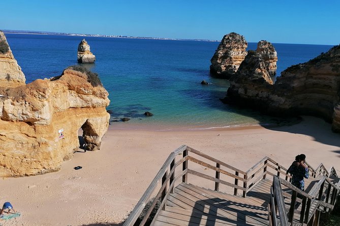 Private Algarve: Benagil Caves, Lagos Cliffs & Hidden Beaches - Praia do Camilo and the 200 steps test