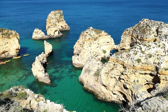 Private Algarve: Benagil Caves, Lagos Cliffs & Hidden Beaches - Algar Seco: bone-shaped rocks, hidden pools, and photo windows