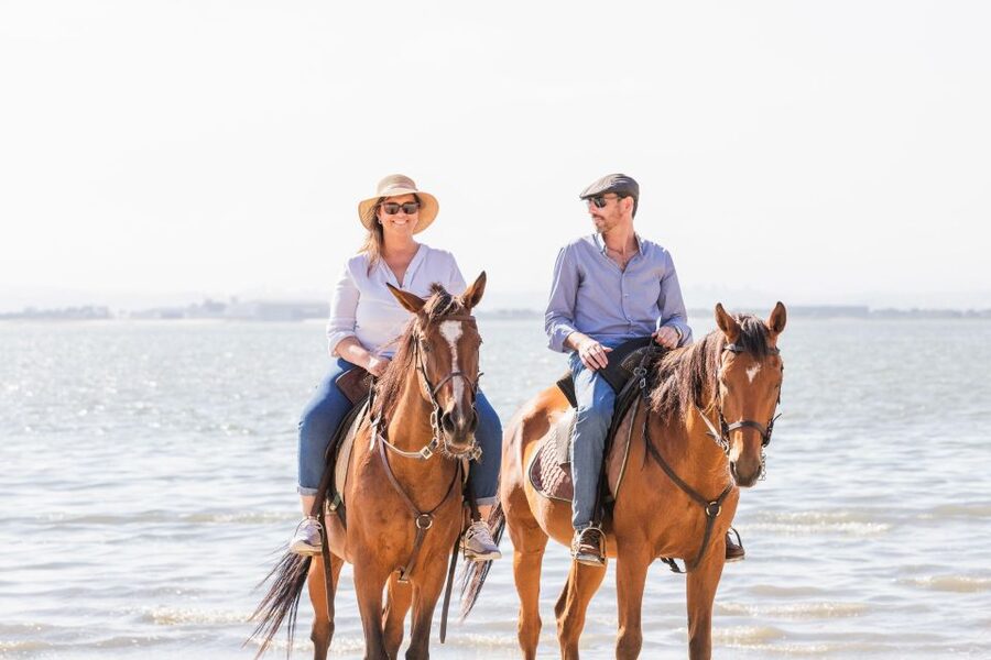 PRIVATE Horseback Riding On The Beach - Rosário Beach depends on tides: walking, trotting, and galloping