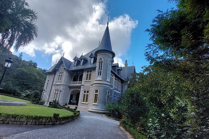 Private Tour Sintra, Palaces and Mountain Tuk Tuk(2 to 6 people) - National Palace chimneys and the drive toward the mountain