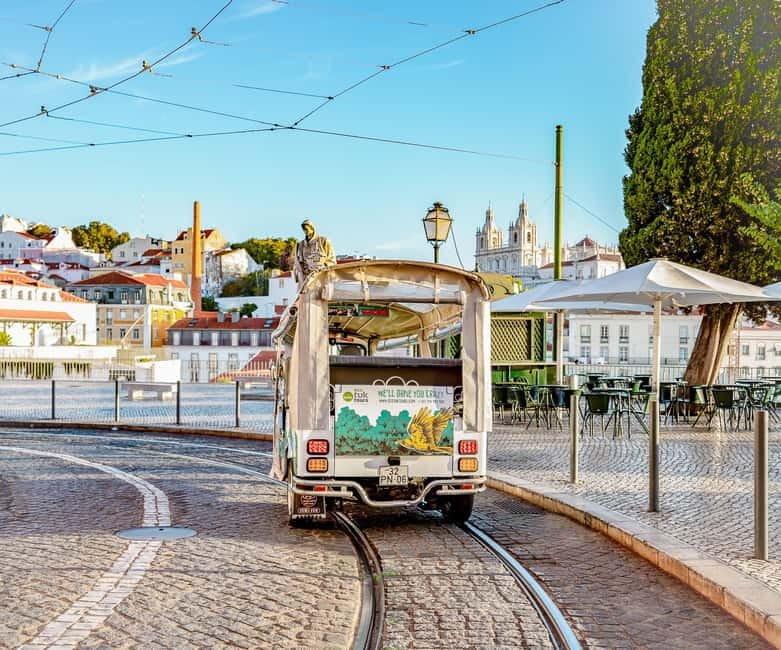 Private Tuk Tuk Tour Lisbon Old Town - Terreiro do Trigo, Santa Engracia, and Campo das Cebolas, the Central Old-Town Blend