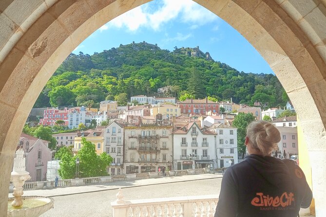 Sintra Full Day tour from Lisbon - small group tour - National Palace of Pena exterior: terraces, views, and architecture