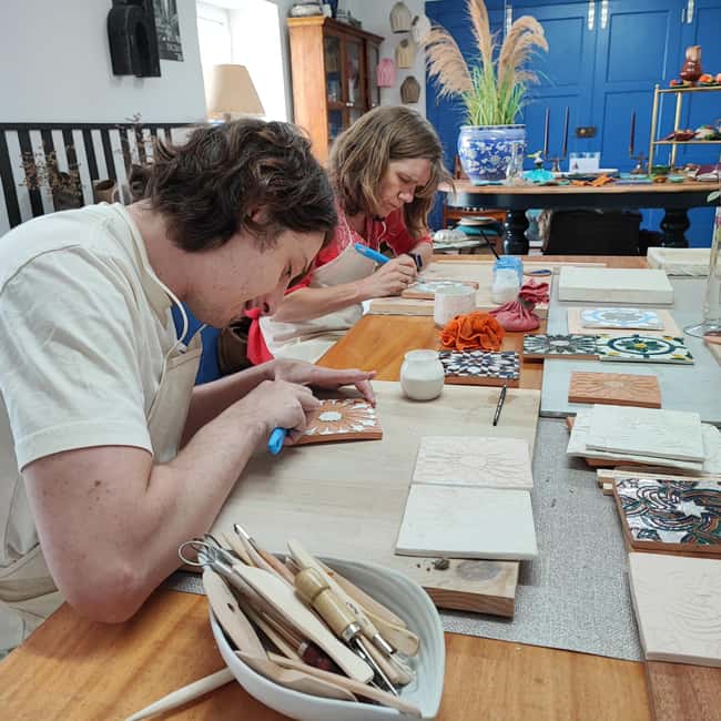 Sintra: Hispanic Moorish Tile Workshop - Value check: is $58 for a fired tile fair?