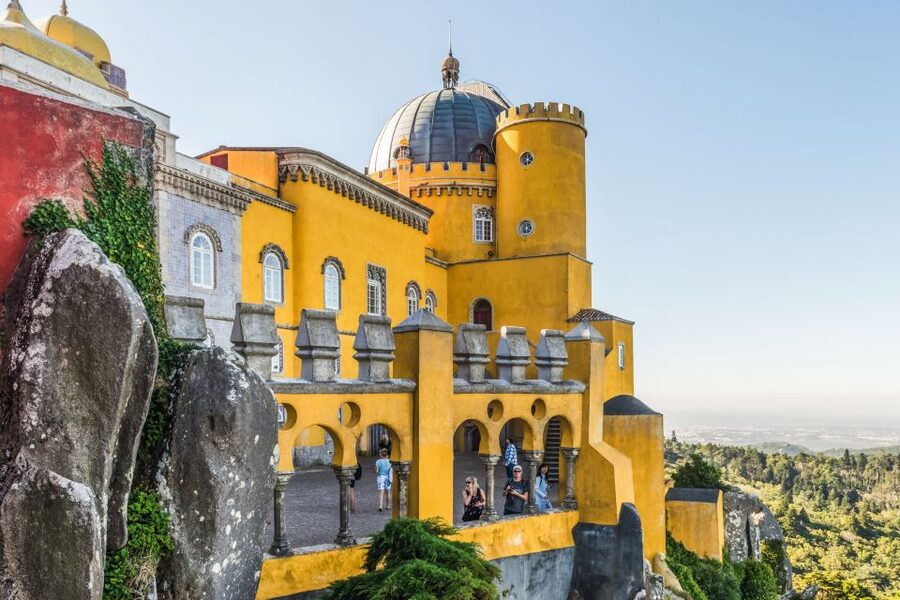 Sintra: Pena Palace and Park Entrance Ticket - Views over Sintra: the payoff for the climb