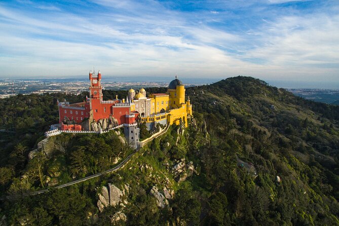 Sintra Private Tour with Tickets: Pena Palace & Moorish Castle - The National Palace of Sintra stop, the twin chimneys moment