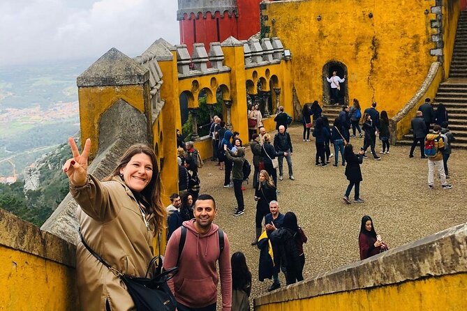 Sintra Tour with Pena Palace, Moorish Castle and Regaleira - Private - A quick look at the National Palace of Sintra, explained as you pass
