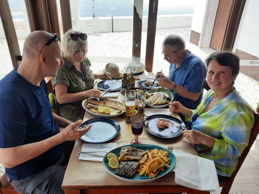 Small Group Excursion to Nazaré, Alcobaça and Obidos from Lisbon - Nazaré’s long bay and immense waves, with guided time