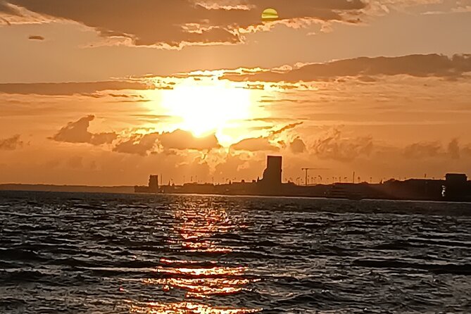 Sunset sailing boat trip in Lisbon with snacks - Lisbon at golden hour, from the water (not the sidewalk)
