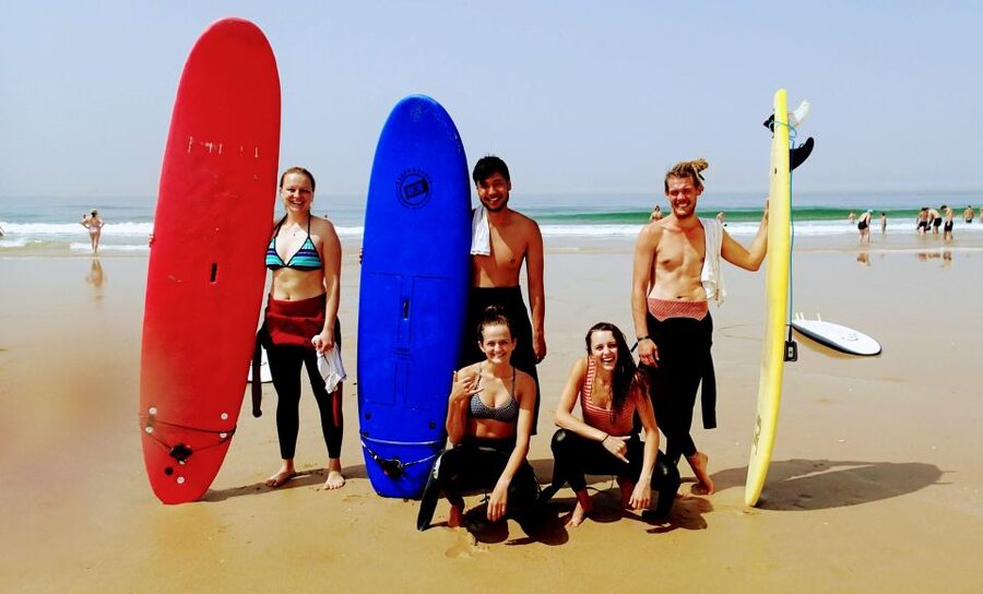 Surfing and Yoga in Lisbon - Yoga on the sand: simple moves that calm your nerves
