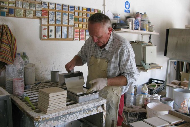 Tiles and Tales: Workshop and National Tile Museum Visit - Crossing the 25th of April Bridge, then heading straight to tile country