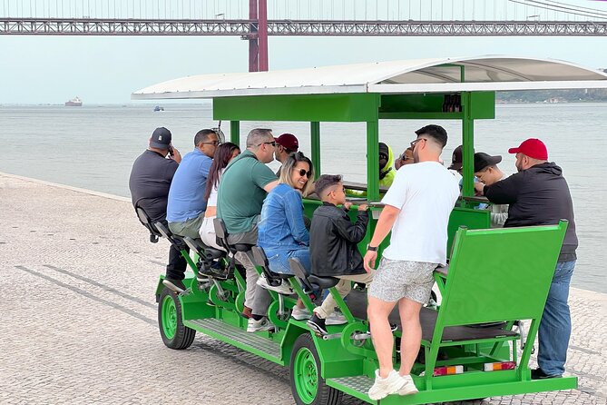 Tropical BeerBike in Tejo River Lisbon - Where the ride starts near MAAT at SUD Lisboa