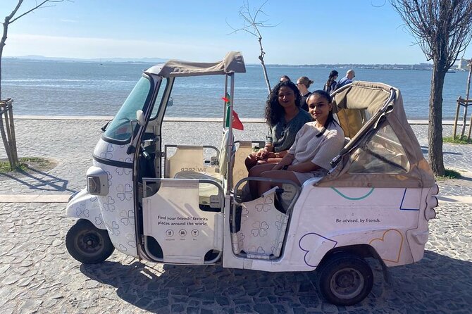Tuk-Tuk Lisbon Tour 1 - 3hours - Stop 3: Miradouro de Santa Luzia, a garden viewpoint with tile and color