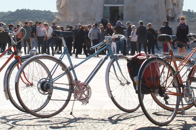 Vintage Bikes Tour - Tower of Belém: outside viewing done right
