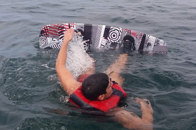 Water Sports - Banana Boat - Wakeboard - Boarding at Peniche Marina, then out to the Supertubos side